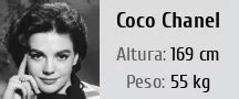 coco chanel estatura